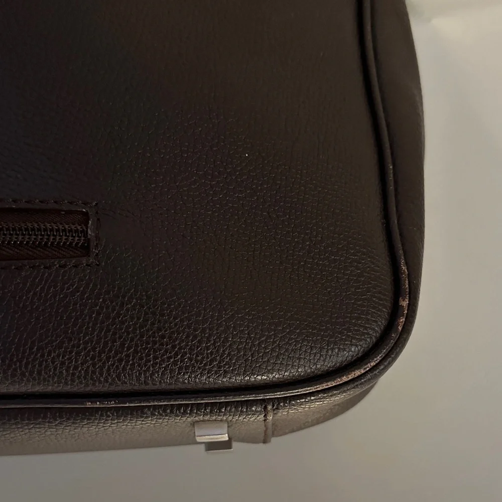 Samsonite Dark Brown Faux Leather Briefcase